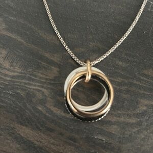 AllSaint three ring necklace